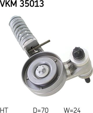 SKF VKM 35013 - Ролик, поликлиновый ремень unicars.by