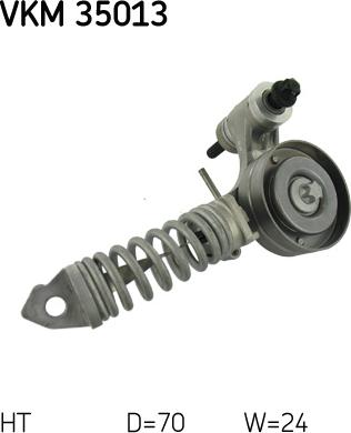 SKF VKM 35013 - Ролик, поликлиновый ремень unicars.by