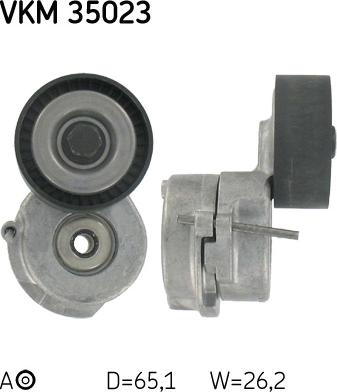 SKF VKM 35023 - Ролик, поликлиновый ремень unicars.by