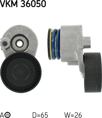 SKF VKM 36050 - Ролик, поликлиновый ремень unicars.by