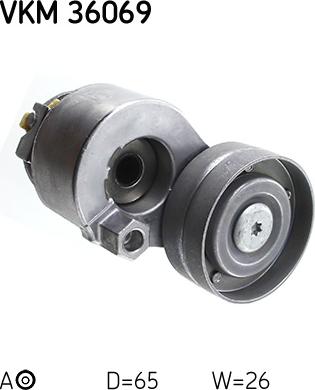 SKF VKM 36069 - Ролик, поликлиновый ремень unicars.by