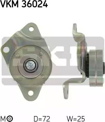 SKF VKM 36024 - Ролик, поликлиновый ремень unicars.by