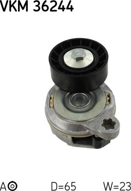 SKF VKM 36244 - Ролик, поликлиновый ремень unicars.by