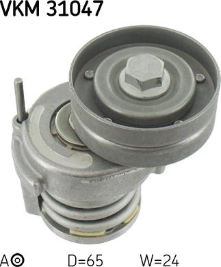 SKF VKM 31047 - Ролик, поликлиновый ремень unicars.by