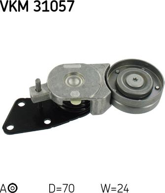 SKF VKM 31057 - Ролик, поликлиновый ремень unicars.by