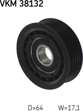 SKF VKM 38132 - Ролик, поликлиновый ремень unicars.by