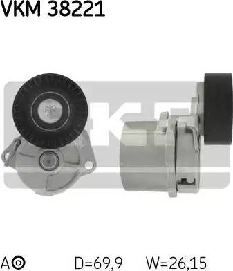 SKF VKM 38221 - Натяжитель, поликлиновый ремень unicars.by