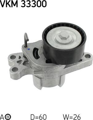 SKF VKM 33300 - Ролик, поликлиновый ремень unicars.by