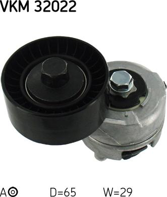 SKF VKM 32022 - Ролик, поликлиновый ремень unicars.by