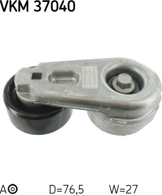 SKF VKM 37040 - Ролик, поликлиновый ремень unicars.by