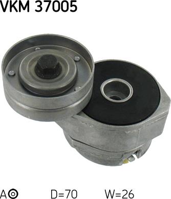 SKF VKM 37005 - Ролик, поликлиновый ремень unicars.by