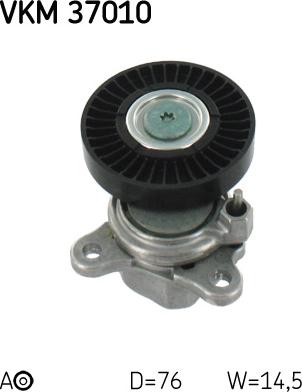 SKF VKM 37010 - Ролик, поликлиновый ремень unicars.by