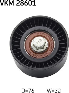 SKF VKM 28601 - Направляющий ролик, зубчатый ремень ГРМ unicars.by