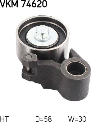 SKF VKM 74620 - Натяжной ролик, зубчатый ремень ГРМ unicars.by