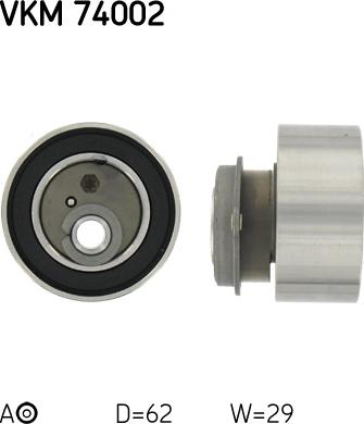 SKF VKM 74002 - Натяжной ролик, зубчатый ремень ГРМ unicars.by