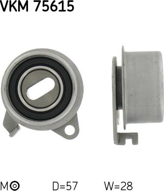 SKF VKM 75615 - Натяжной ролик, зубчатый ремень ГРМ unicars.by