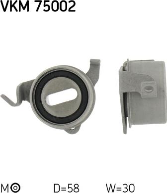 SKF VKM 75002 - Натяжной ролик, зубчатый ремень ГРМ unicars.by