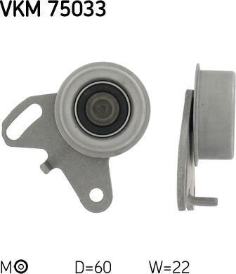 SKF VKM 75033 - Натяжной ролик, зубчатый ремень ГРМ unicars.by