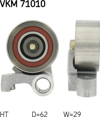 SKF VKM 71010 - Натяжной ролик, зубчатый ремень ГРМ unicars.by