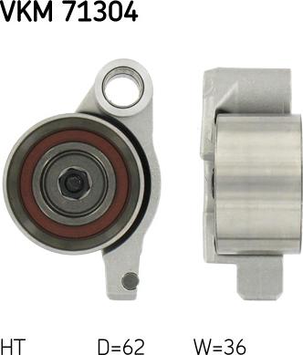 SKF VKM 71304 - Натяжной ролик, зубчатый ремень ГРМ unicars.by