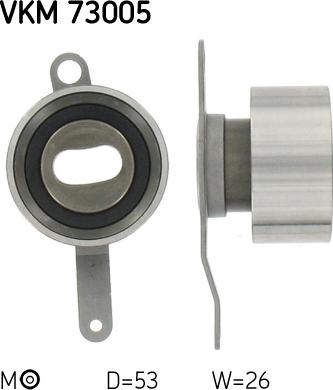 SKF VKM 73005 - Натяжной ролик, зубчатый ремень ГРМ unicars.by