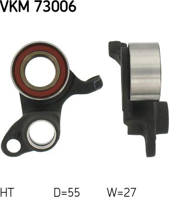 SKF VKM 73006 - Натяжной ролик, зубчатый ремень ГРМ unicars.by