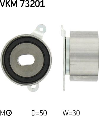 SKF VKM 73201 - Натяжной ролик, зубчатый ремень ГРМ unicars.by