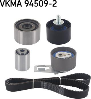 SKF VKMA 94509-2 - Комплект зубчатого ремня ГРМ unicars.by