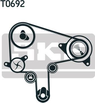 SKF VKMA 94620 - Комплект зубчатого ремня ГРМ unicars.by