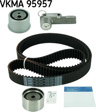 SKF VKMA 95957 - Комплект зубчатого ремня ГРМ unicars.by