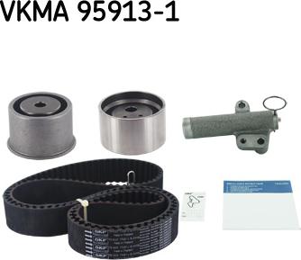 SKF VKMA 95913-1 - Комплект зубчатого ремня ГРМ unicars.by