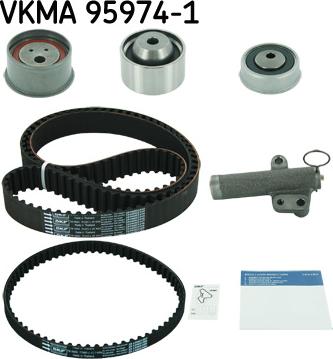 SKF VKMA 95974-1 - Комплект зубчатого ремня ГРМ unicars.by