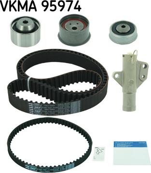 SKF VKMA 95974 - Комплект зубчатого ремня ГРМ unicars.by