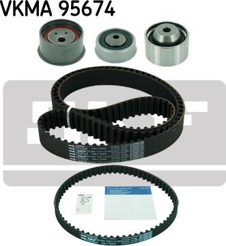 SKF VKMA 95674 - Комплект зубчатого ремня ГРМ unicars.by