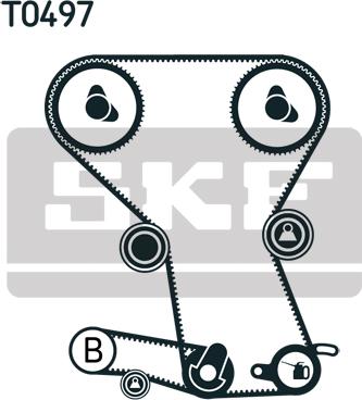 SKF VKMA 95023 - Комплект зубчатого ремня ГРМ unicars.by