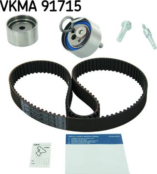 SKF VKMA 91715 - Комплект зубчатого ремня ГРМ unicars.by