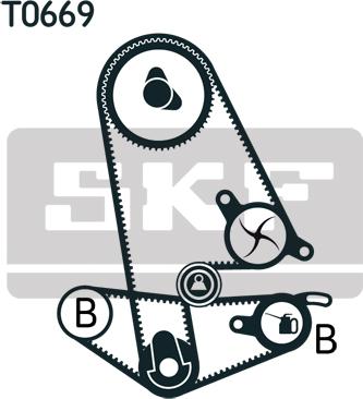 SKF VKMC 93600 - Водяной насос + комплект зубчатого ремня ГРМ unicars.by