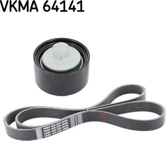 SKF VKMA 64141 - Поликлиновый ременный комплект unicars.by