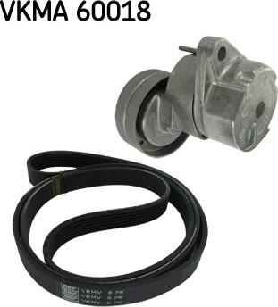 SKF VKMA 60018 - Поликлиновый ременный комплект unicars.by