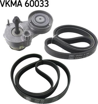 SKF VKMA 60033 - Поликлиновый ременный комплект unicars.by