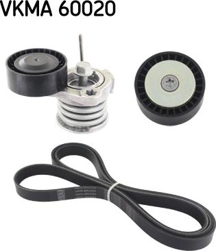 SKF VKMA 60020 - Поликлиновый ременный комплект unicars.by