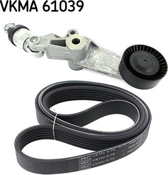 SKF VKMA 61039 - Поликлиновый ременный комплект unicars.by