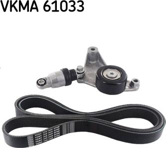 SKF VKMA 61033 - Поликлиновый ременный комплект unicars.by