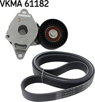 SKF VKMA 61182 - Поликлиновый ременный комплект unicars.by