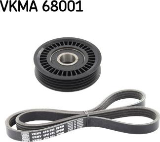 SKF VKMA 68001 - Поликлиновый ременный комплект unicars.by