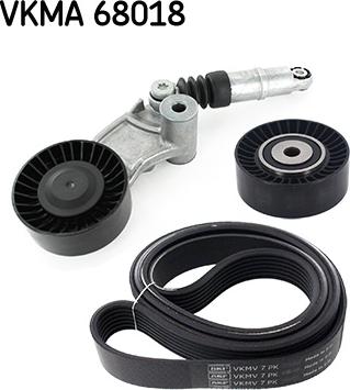 SKF VKMA 68018 - Поликлиновый ременный комплект unicars.by