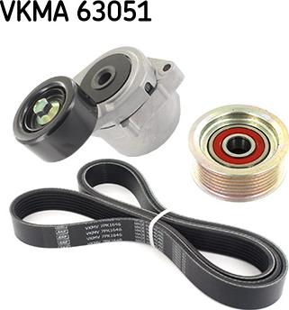 SKF VKMA 63051 - Поликлиновый ременный комплект unicars.by