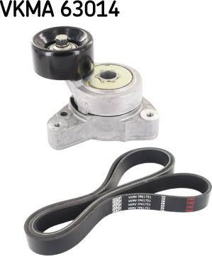 SKF VKMA 63014 - Поликлиновый ременный комплект unicars.by