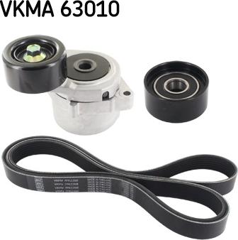 SKF VKMA 63010 - Поликлиновый ременный комплект unicars.by