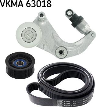 SKF VKMA 63018 - Поликлиновый ременный комплект unicars.by